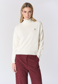 Maglia dolcevita misto lana e cashmere