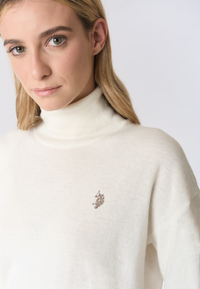 Maglia dolcevita misto lana e cashmere