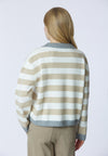 Maglia scollo a V a righe