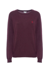 Maglia girocollo misto lana e cashmere