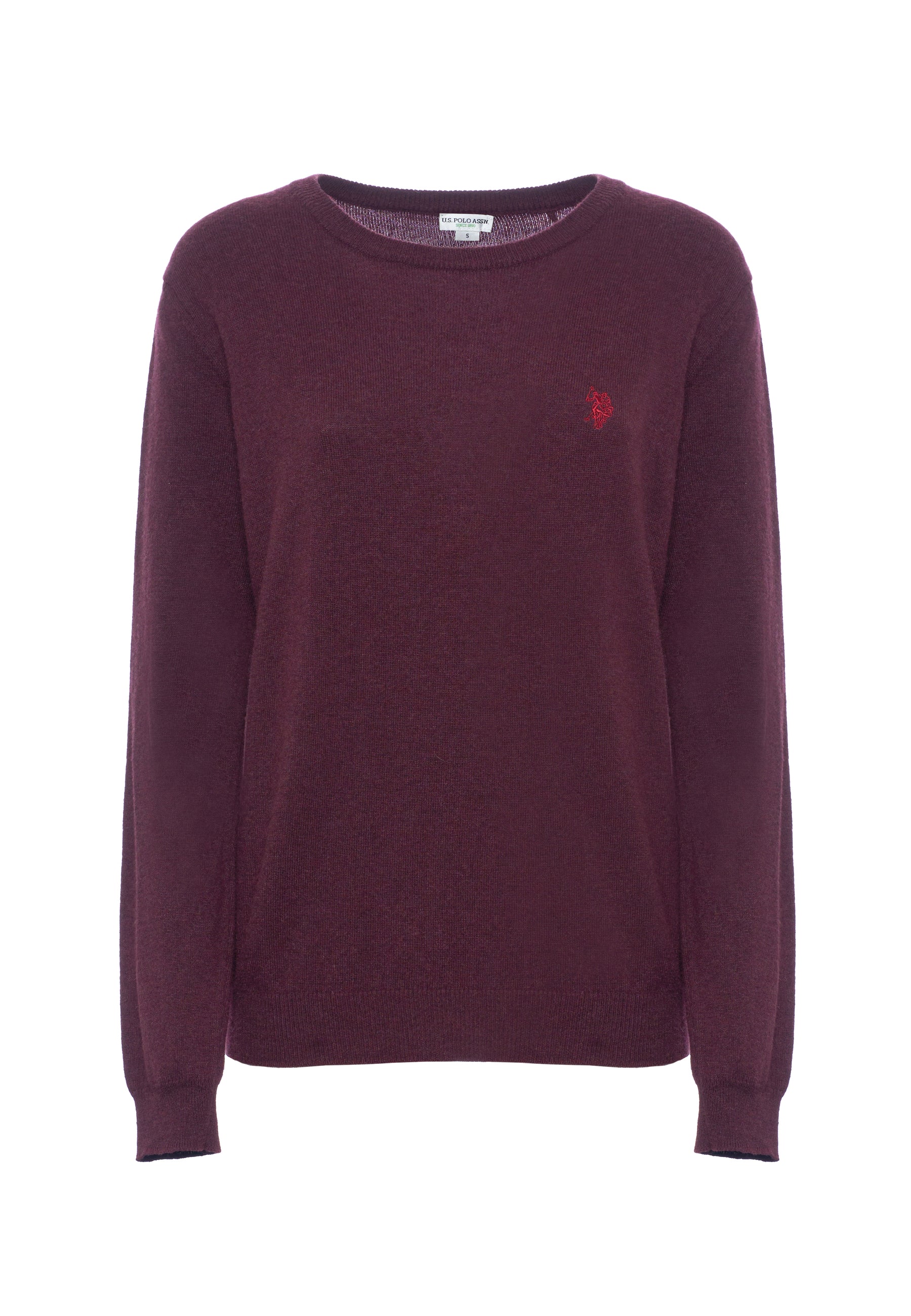 Maglia girocollo misto lana e cashmere