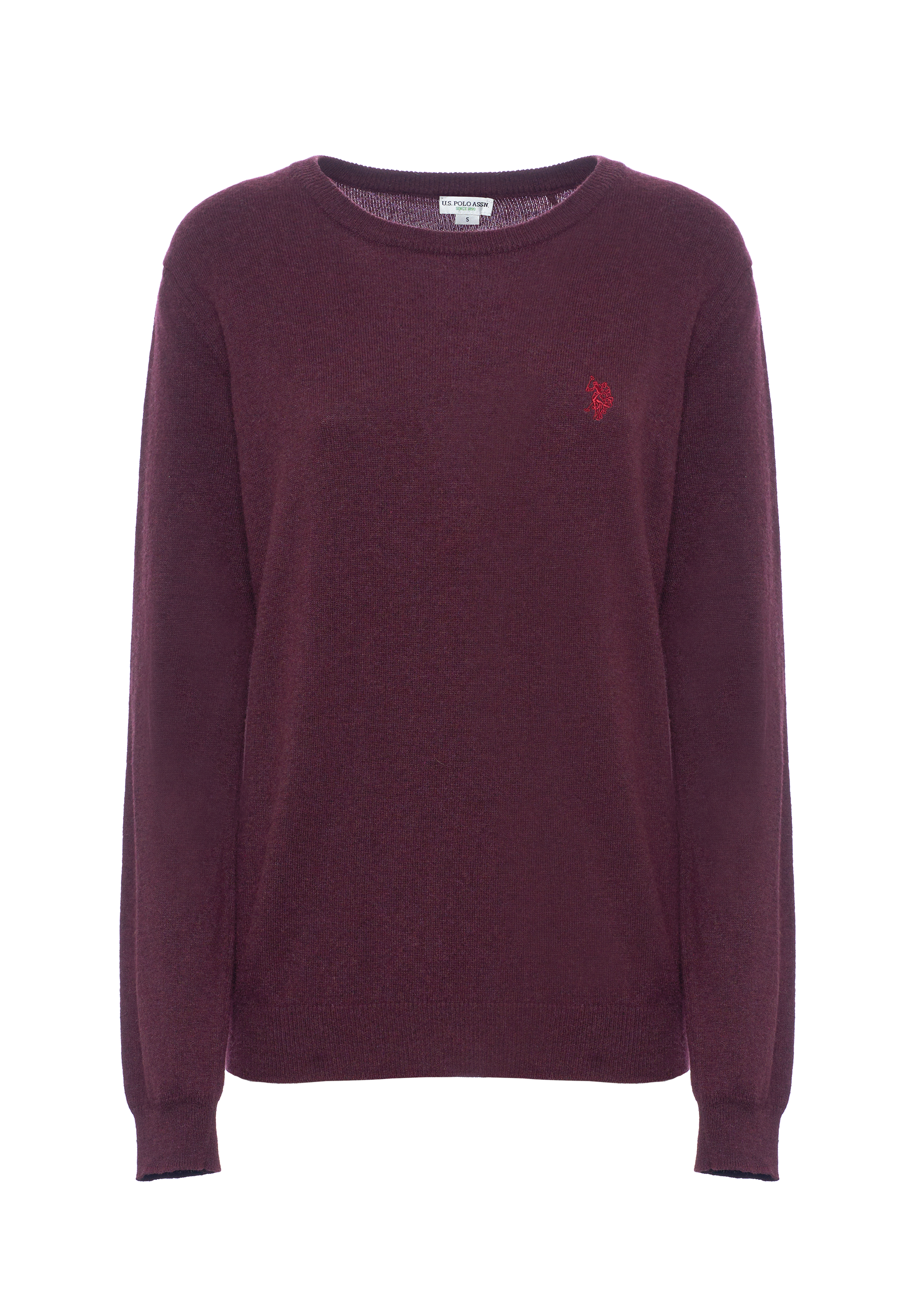 Maglia girocollo misto lana e cashmere