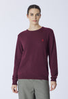 Maglia girocollo misto lana e cashmere