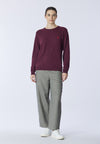 Maglia girocollo misto lana e cashmere