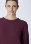 Maglia girocollo misto lana e cashmere