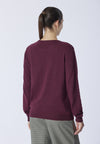 Maglia girocollo misto lana e cashmere