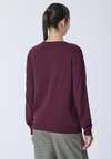Maglia girocollo misto lana e cashmere