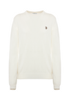 Maglia girocollo misto lana e cashmere