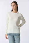 Maglia girocollo misto lana e cashmere