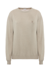 Maglia girocollo misto lana e cashmere