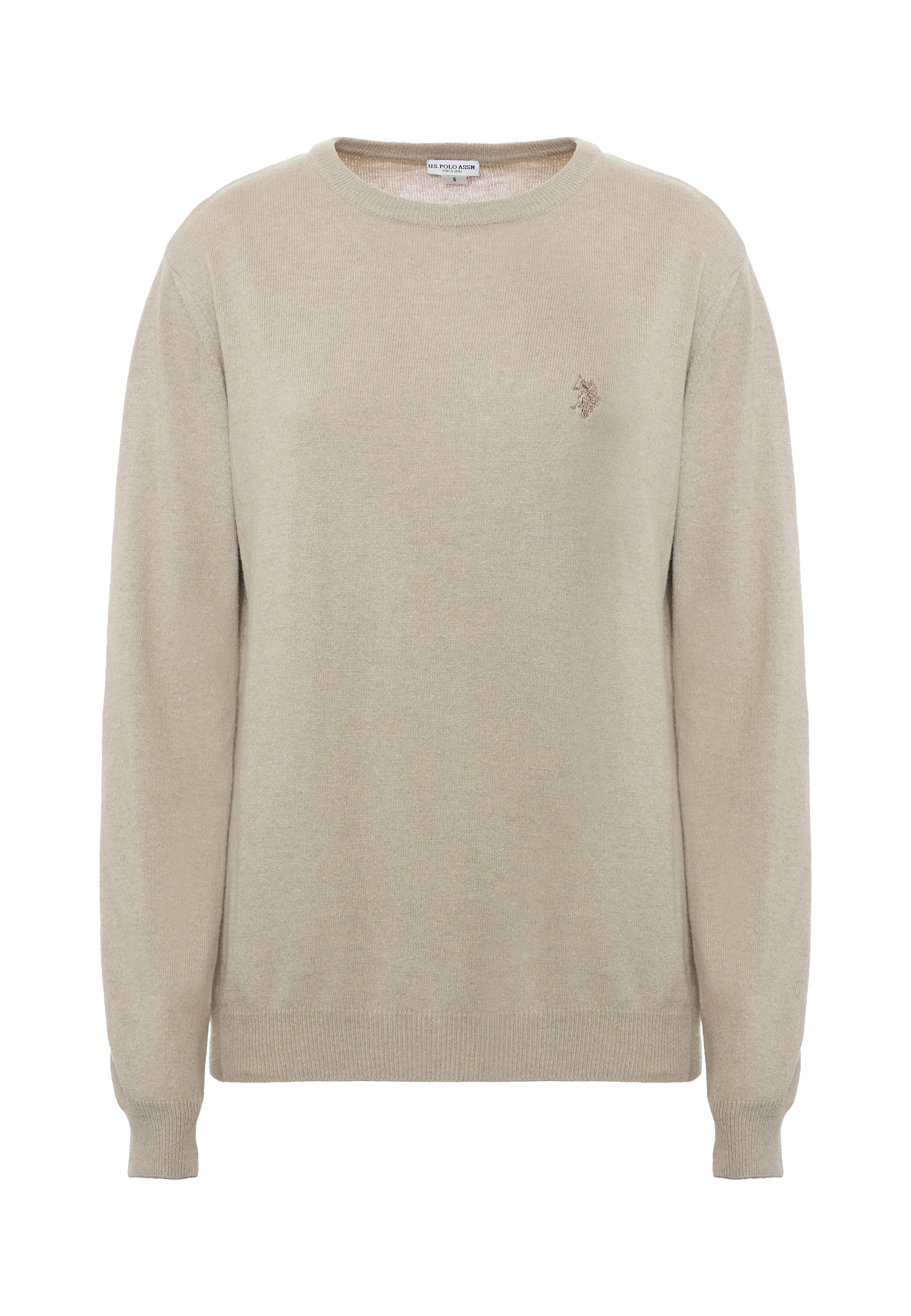 Maglia girocollo misto lana e cashmere
