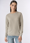 Maglia girocollo misto lana e cashmere