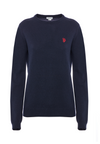 Maglia girocollo misto lana e cashmere