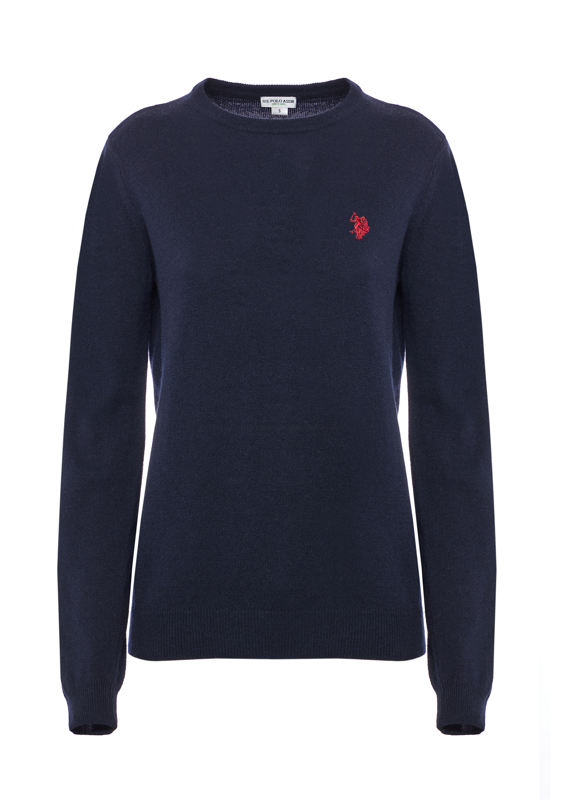 Maglia girocollo misto lana e cashmere
