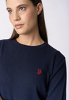Maglia girocollo misto lana e cashmere