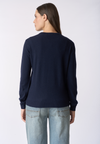 Maglia girocollo misto lana e cashmere