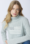 Maglia dolcevita con bandiera