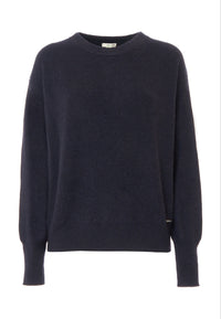 Maglia girocollo a costa inglese