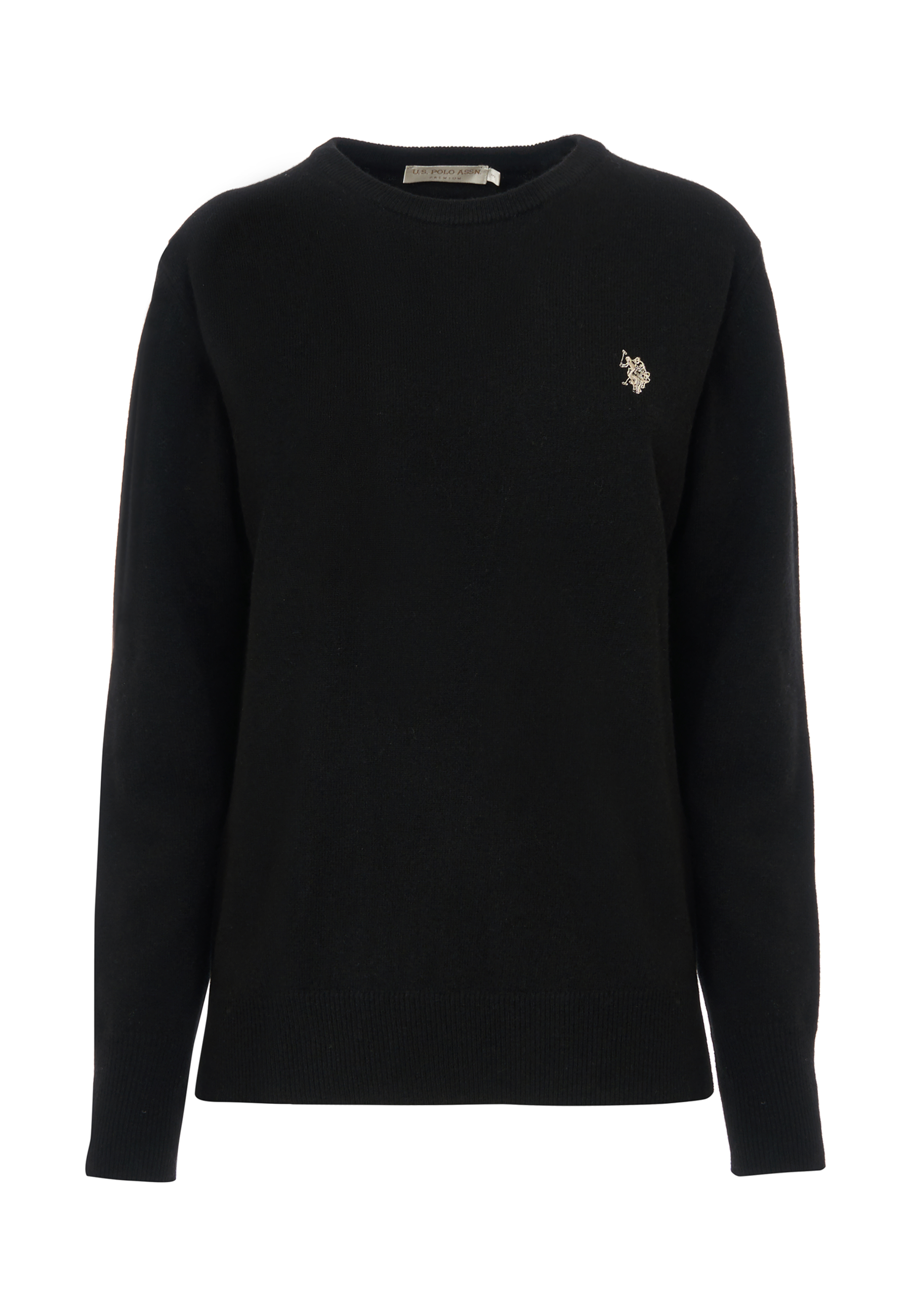 Maglia girocollo misto lana e cashmere