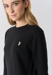 Maglia girocollo misto lana e cashmere