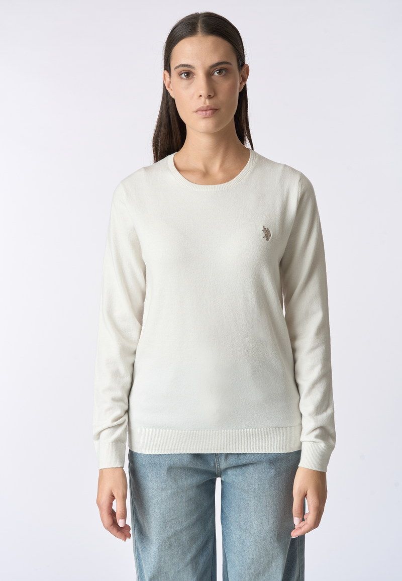 Maglia girocollo con logo