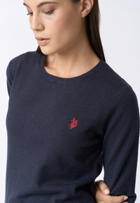Maglia girocollo con logo