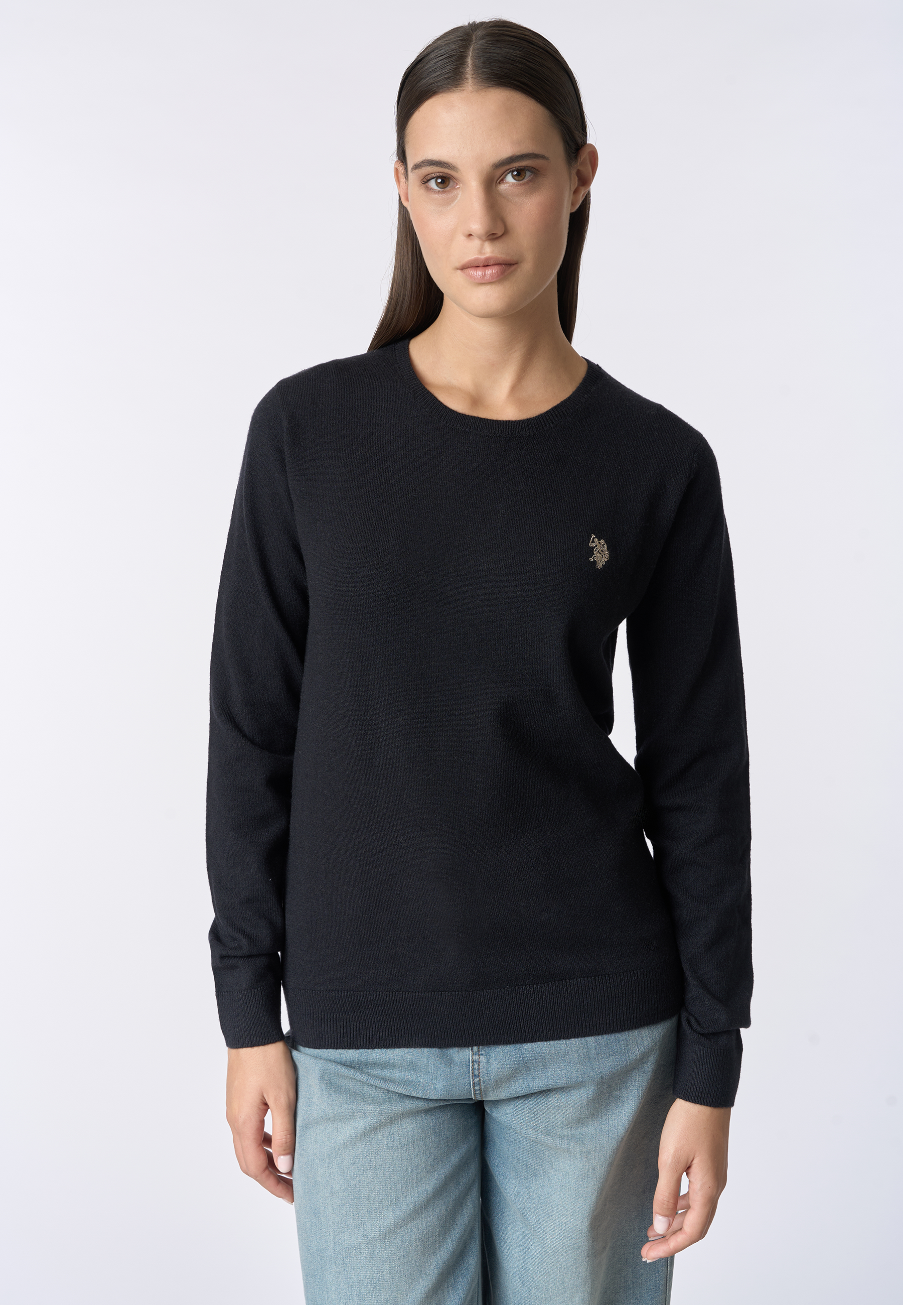 Maglia girocollo con logo
