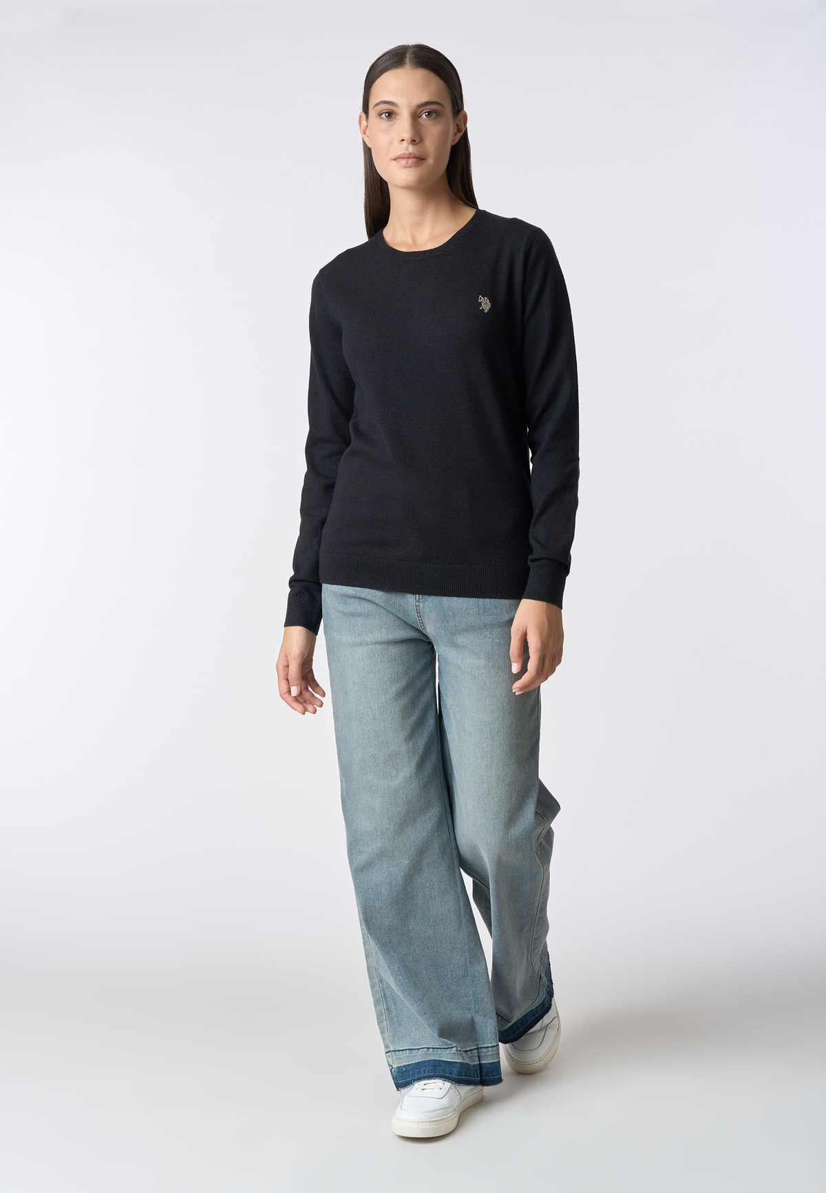 Maglia girocollo con logo