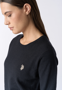 Maglia girocollo con logo
