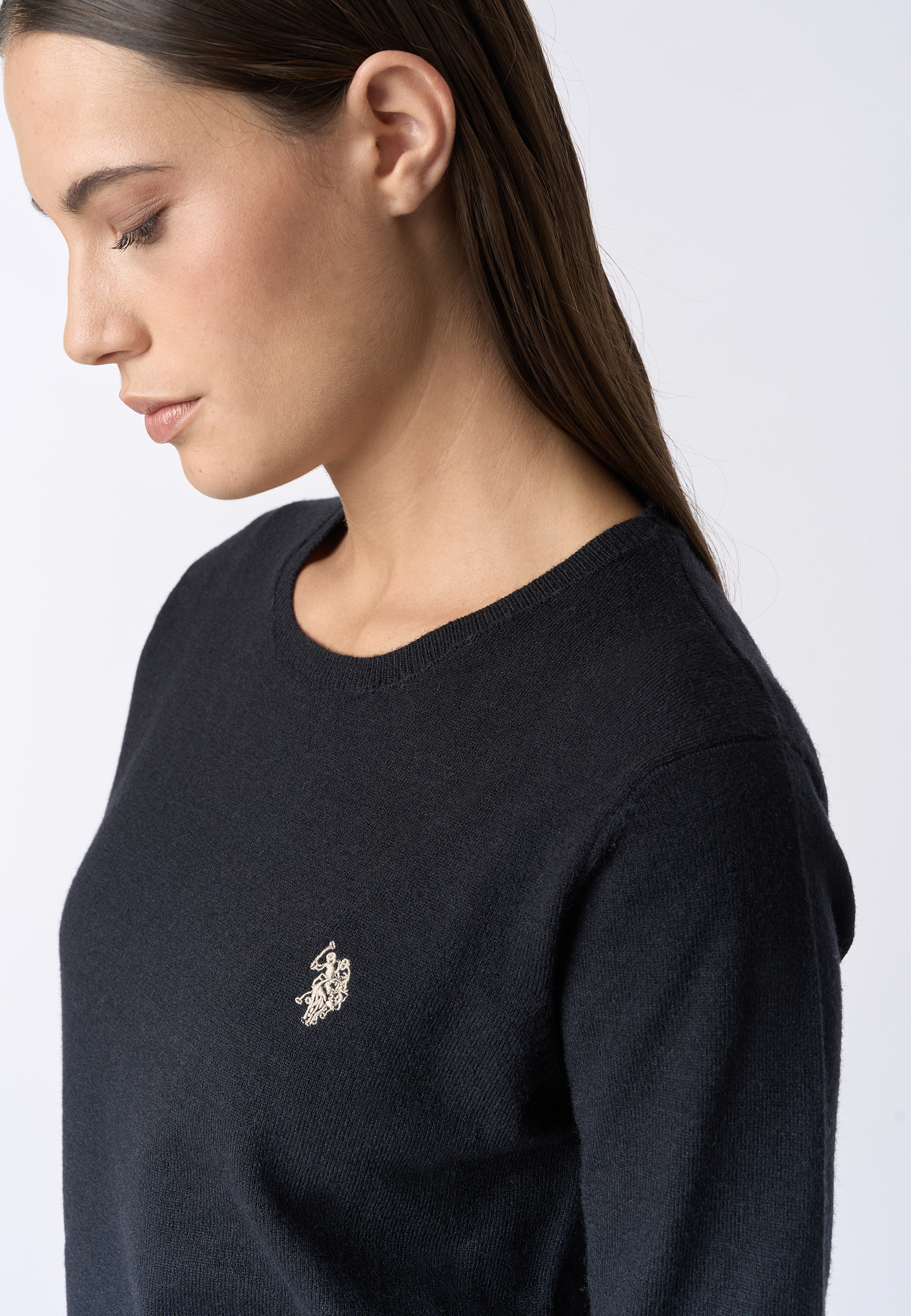 Maglia girocollo con logo