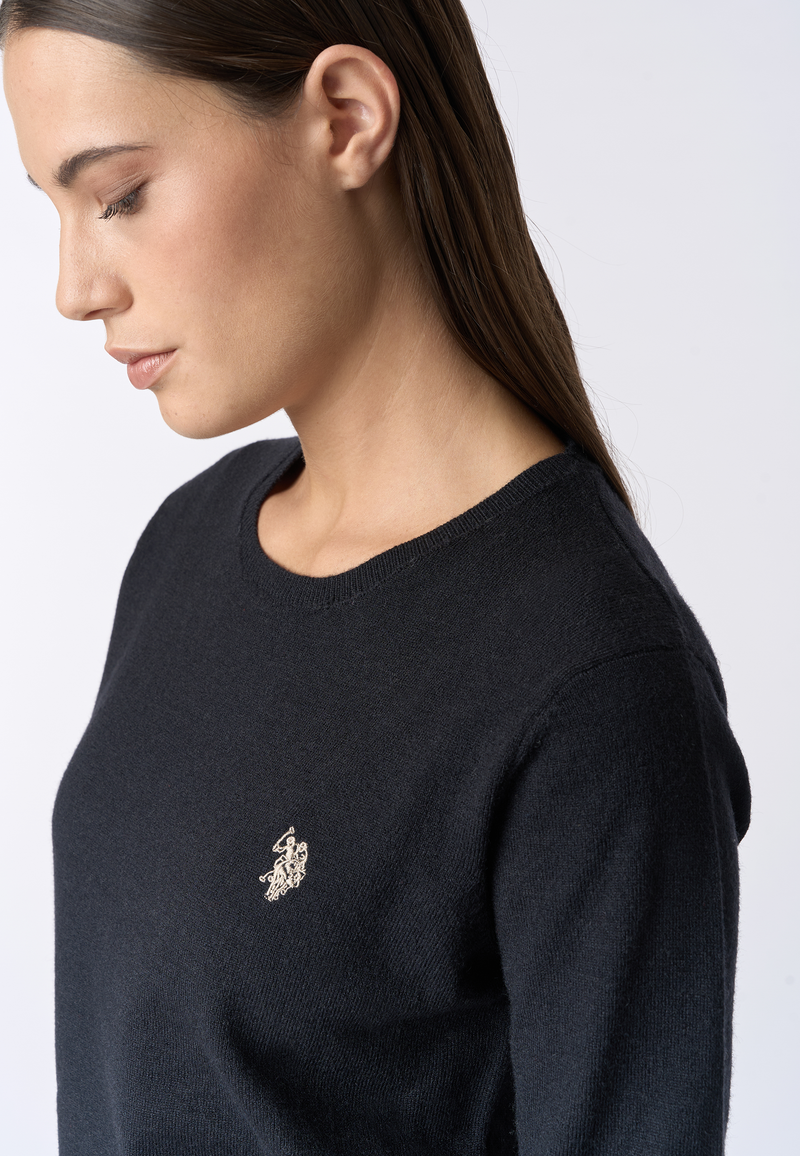 Maglia girocollo con logo