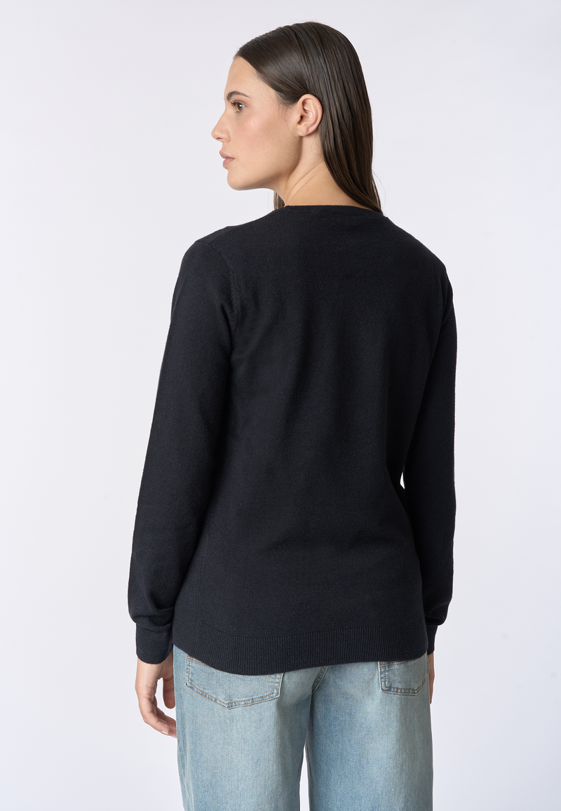 Maglia girocollo con logo