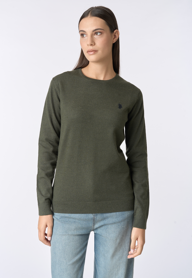 Maglia girocollo con logo