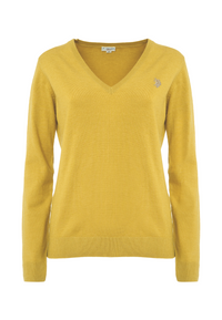 Maglia scollo a V con logo