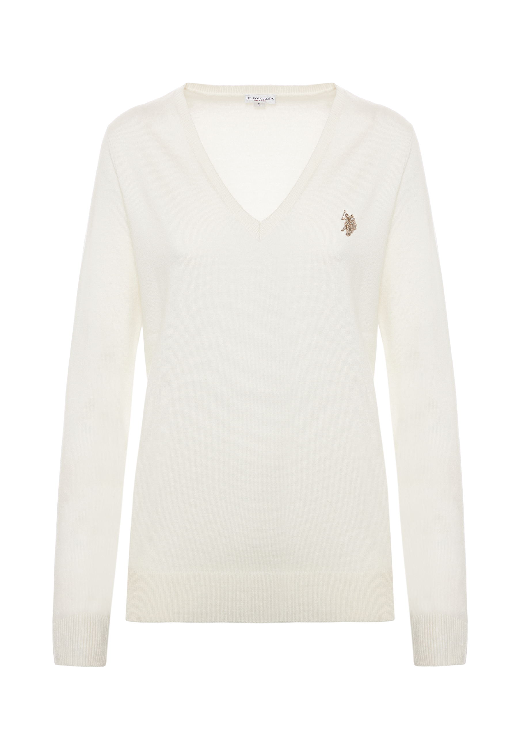 Maglia scollo a V con logo
