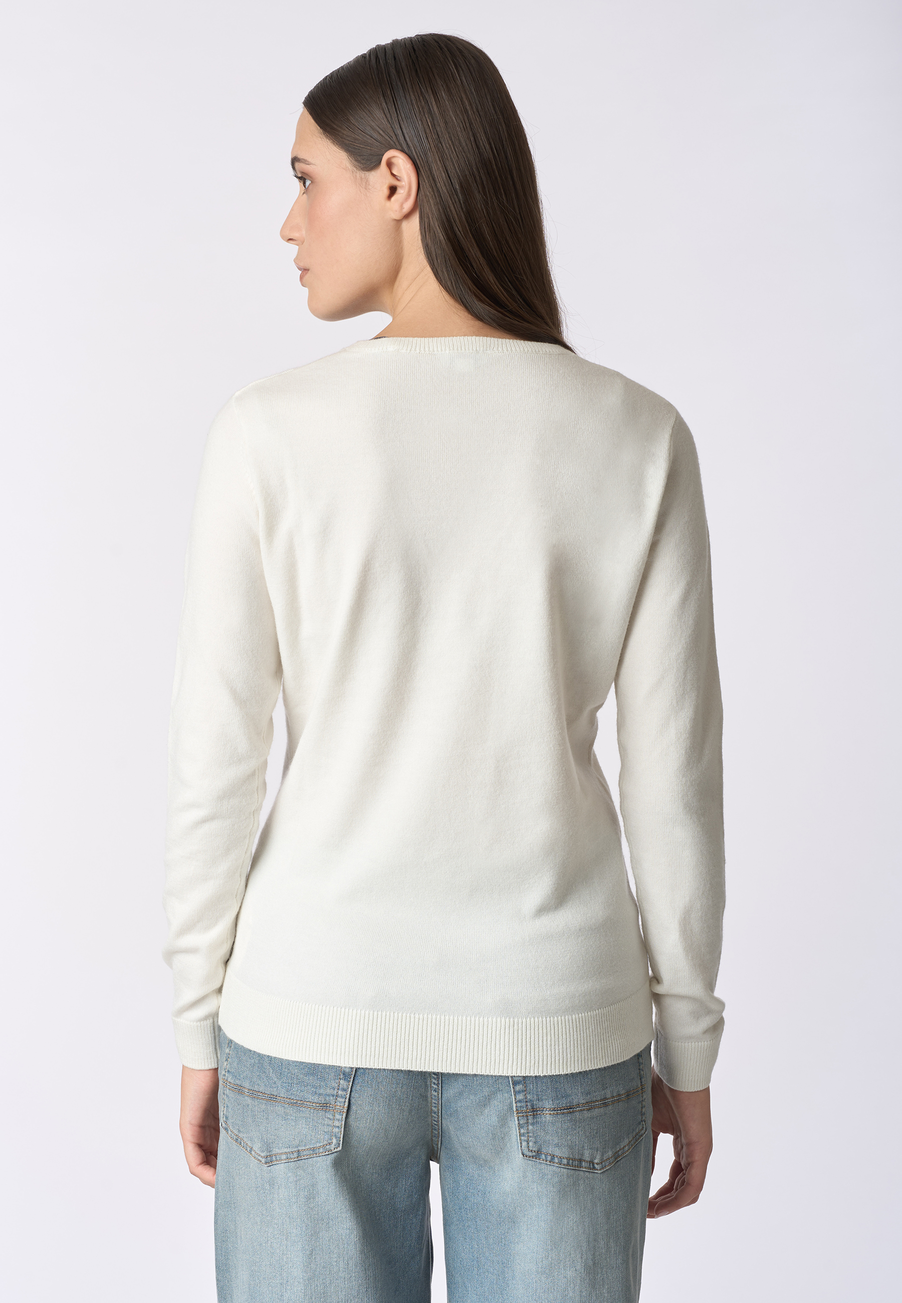 Maglia scollo a V con logo