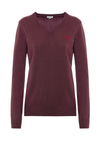 Maglia scollo a V con logo