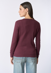 Maglia scollo a V con logo