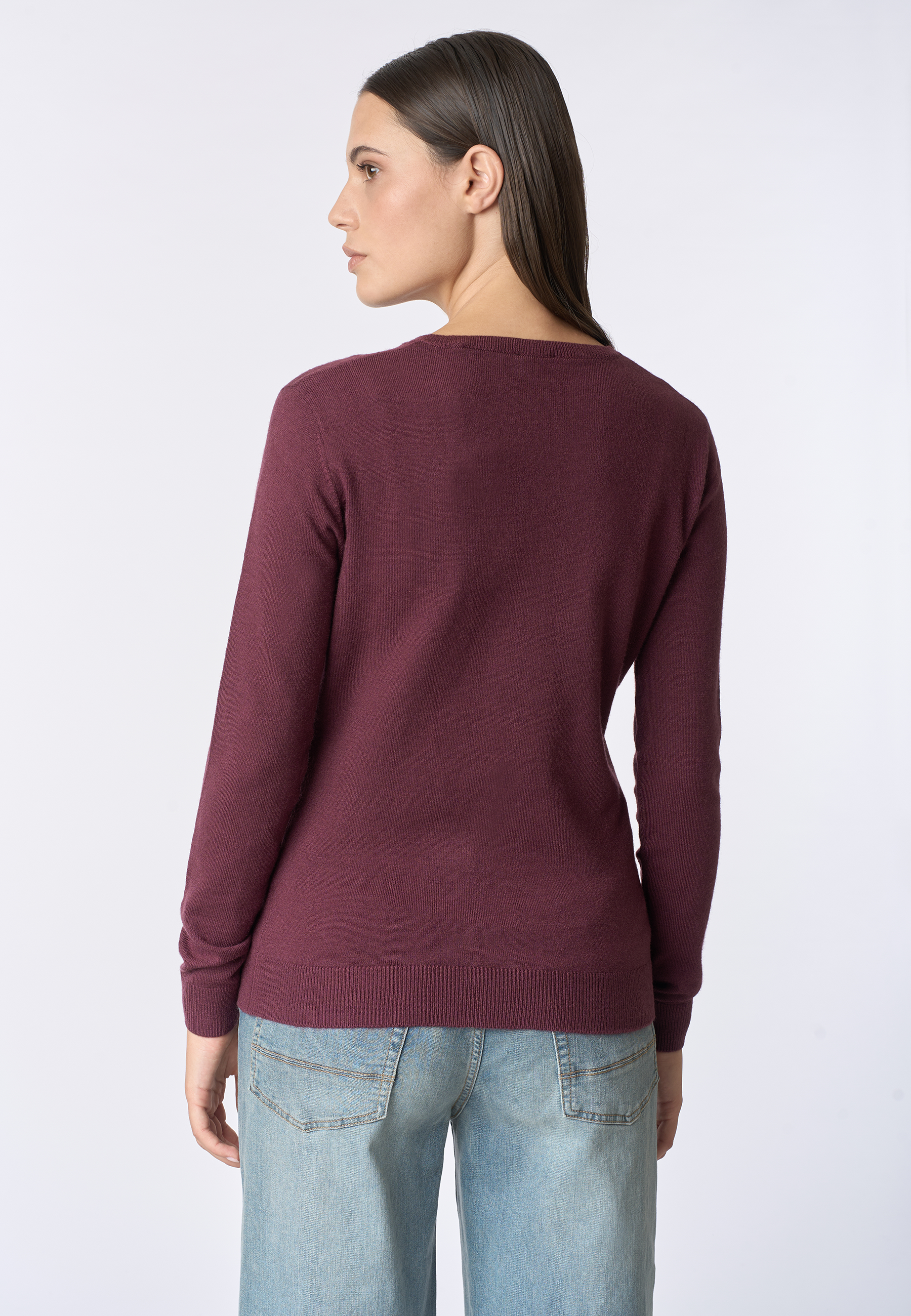 Maglia scollo a V con logo