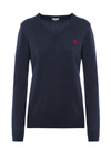 Maglia scollo a V con logo
