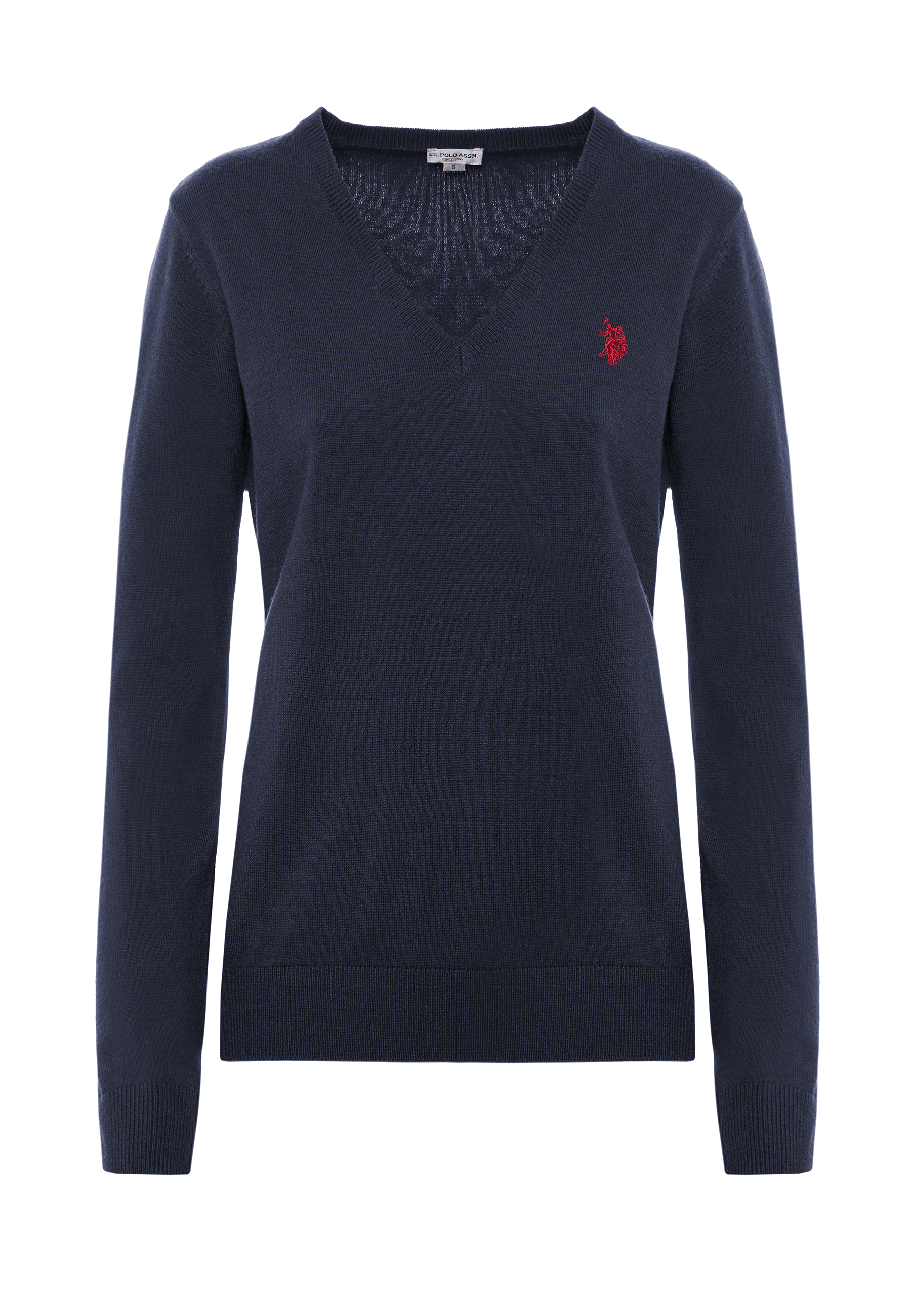 Maglia scollo a V con logo