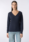 Maglia scollo a V con logo
