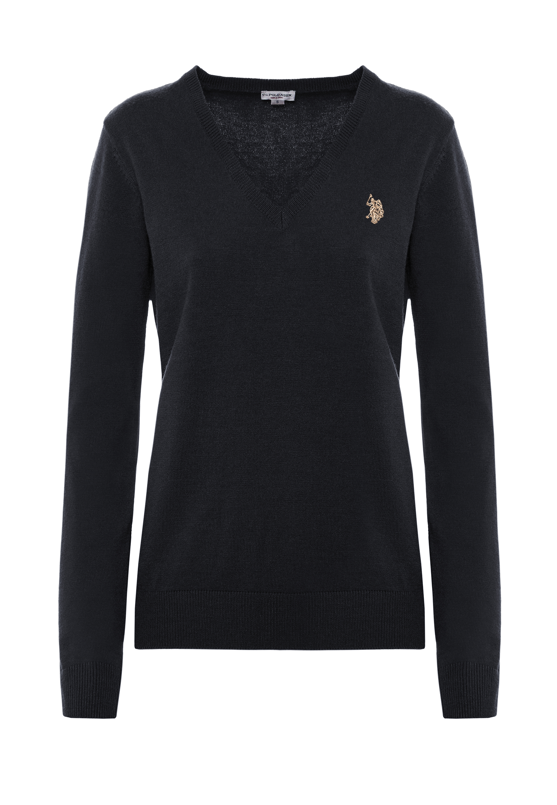 Maglia scollo a V con logo