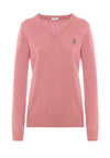 Maglia scollo a V con logo