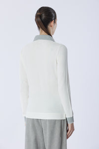 Polo shirt a maniche lunghe micro piquet stretch