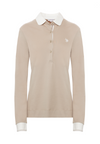 Polo shirt a maniche lunghe micro piquet stretch
