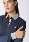 Polo shirt a maniche lunghe micro piquet stretch