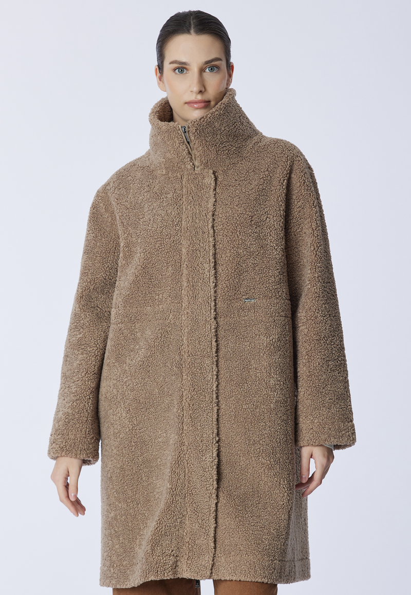 Giacca teddy midi