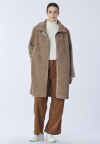Giacca teddy midi