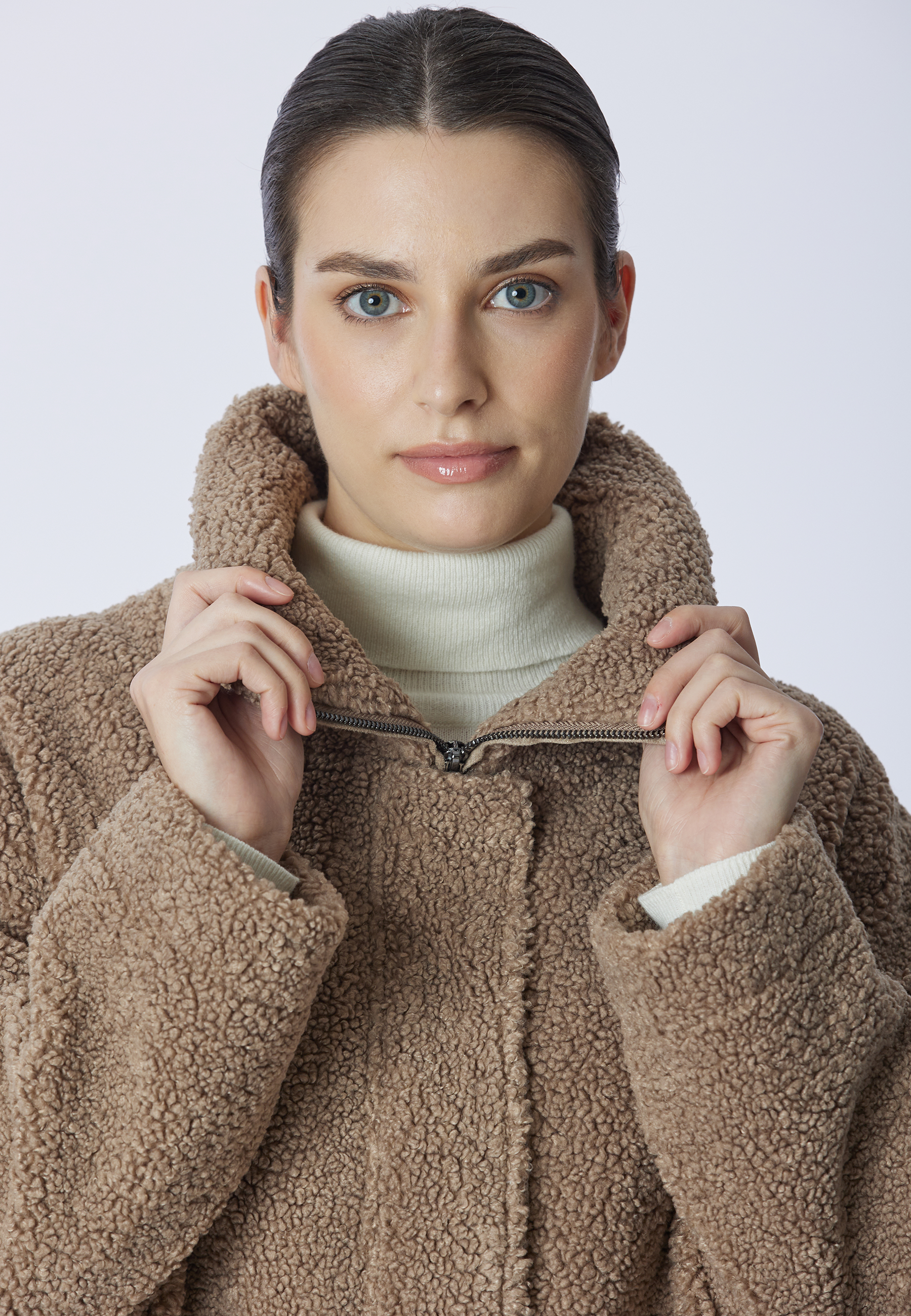 Giacca teddy midi